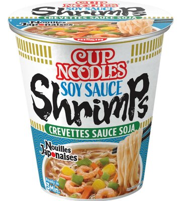 Nissin Cup Noodles Soy Sauce Shrimps (8 x 63Gr) 