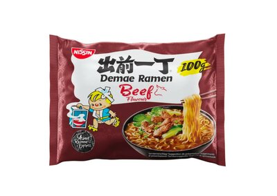 Nissin Demae Instant Noodles Beef (30 x 100Gr) 