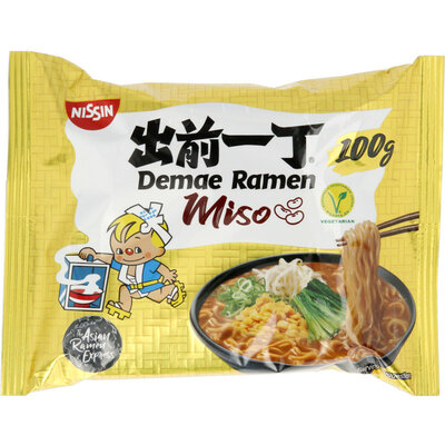 Nissin Demae Instant Noodles Miso (30 x 100Gr) 