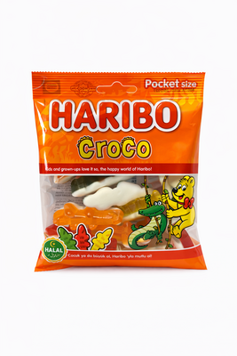 Haribo Croco Snoep 100 Gr (Halal)