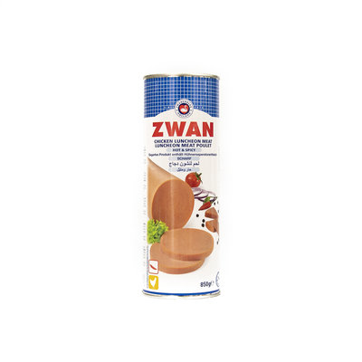 Zwan Ingeblikte Halal Kip Scherp Gekruid 850 Gram