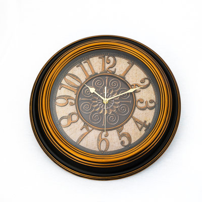 Brown Wall Clock Vintage Design