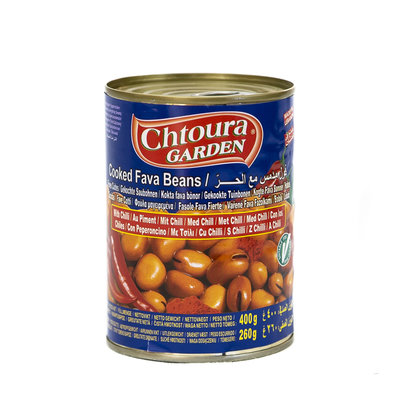 Chtoura Garden Cooked Beans with Chili 400 Grams