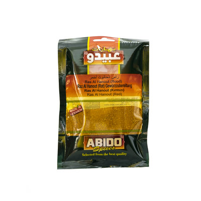 Abido Fijn Gemalen Ras El Hanout Kruiden Rood 50 Gram