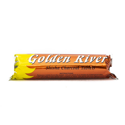 Golden River Waterpijpkooltjes Cirkelvormig 40 mm (10 kooltjes per pak)